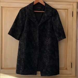 Ann Taylor Charcoal Textured lightweight jacket-lined, size Small